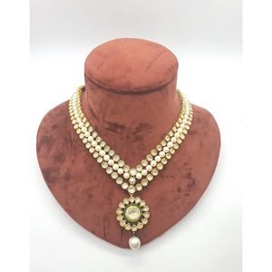 22kt Gold Indian Chokar Kundan Uncut Diamond Necklace